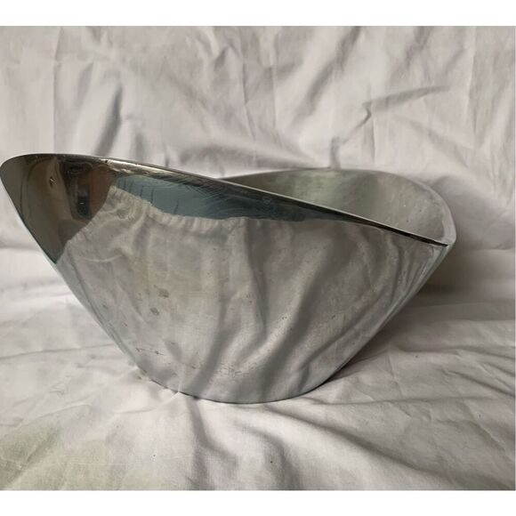 Nambe 569 Metal Alloy Silver Butterfly Serving Bowl 11” VTG MCM - Picture 3 of 8